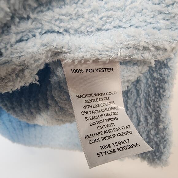 Altar'd State Cozy Soft Hooded Pullover Sweater Size M Light Blue Intimates Boxy - Picture 9 of 9
